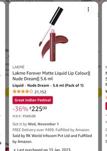 Lakme Liquid Lipstick &amp; Sunscreen Freebie