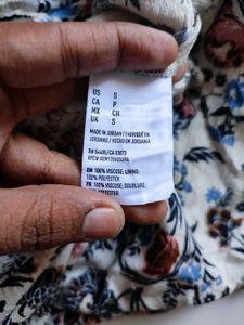 American Eagle Floral Keyhole Tassel Maxi Dress