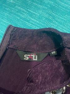 S4u Medium Size Coord Set Dark Purple Colour