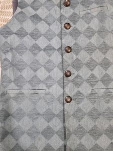 MEN Teal Ethnic Jacket