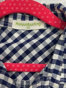 Boys Checkered Shirt 100% Pure Cotton