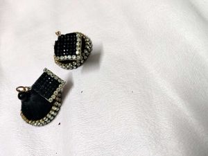 Black Jhumka Earrings