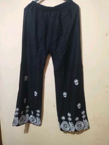 Black Embroidered Kurta Set