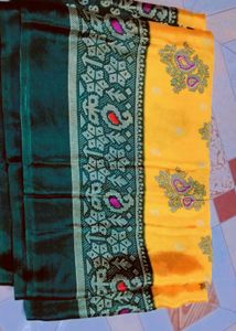 Yellow and Green Saree...❤️🫶