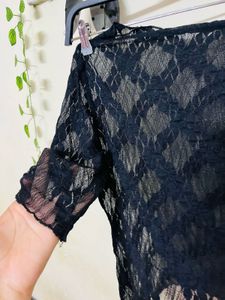 Black Mesh Top Looks Very Nice When Styled