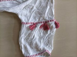 Boho Embroidered Detail Top