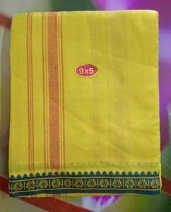 100% Pure Cotton Puja Dhoti Jode
