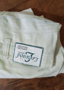 White Pant Cotton Mix Stretchable