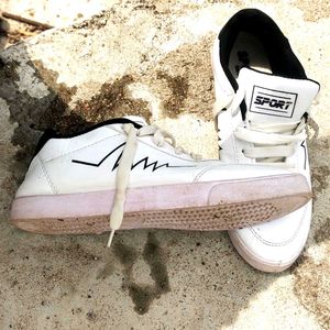 Sporty White Sneakers