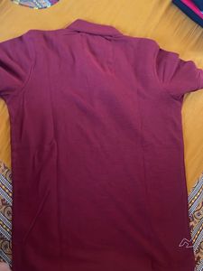 Maroon Floral Polo Shirt