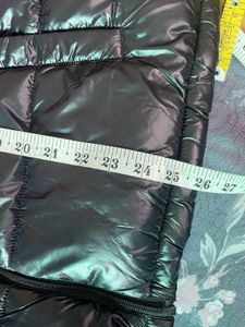 John Players Glossy Black Puffer Jacket