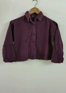Red and Black Checkered  Shirt