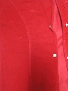 Cute Red Velvet Girl&#39;s Jacket