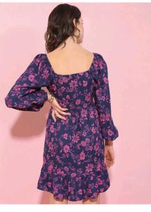 Floral Print Mini Dress