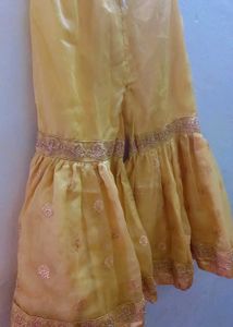 Golden Colour Gharara Set