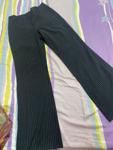 Pinstripe Flared Pants