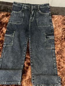 Cargo Denim Pants