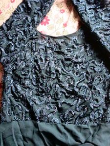 Size XL Elegant Embellished Teal Dress