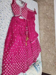 Rani Colour Heavy Lehngaa (3 Piece)