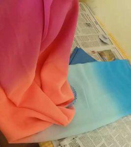 Rainbow Ombre Saree