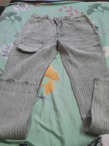 Striped New Jeans