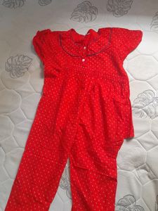 Hot Red 🔥 Night Suit