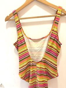 Striped One-Piece Swimsuit