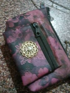 Floral Crossbody Bag with Chain