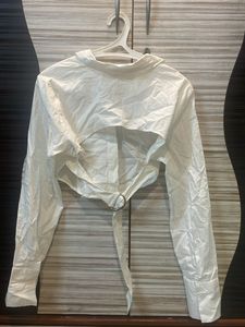 H&amp;M Cropped Shirt Backless