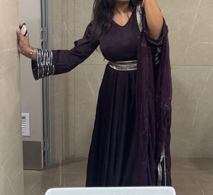 Elegant Purple Kurta Set