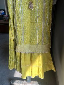 Green Ethnic Full Work Heavy Indian Outfit