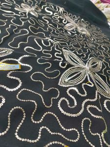 Black Embellished saree