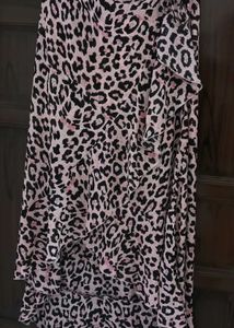 Leopard Print Ruffle Top