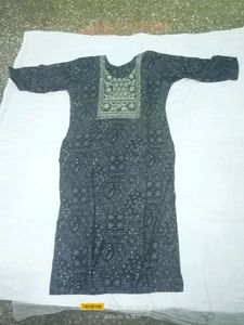 Indian Styles Kurti And Necklace With Earing