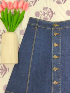 Denim A-Line Skirt