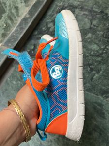 Toddler Blue &amp; Orange Sneakers