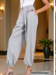 Brand New Shein Pure Cotton Grey Cuffed Track Pant