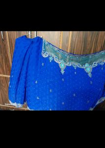 Elegant Blue Saree