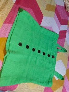 Green Button-Down Top