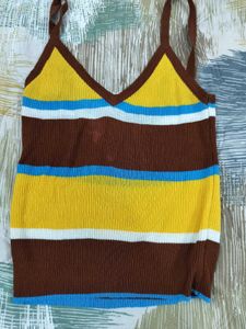 Striped Knit Tank Top