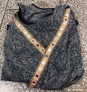 Embroidered Kurta Shrug Dress