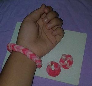 Pink Braided Earrings