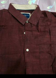 Peter England Maroon Shirt