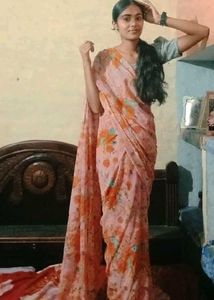 Totally New With Piko Fall Saree