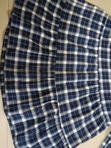 Plaid tiered tunic top