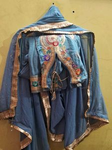 Blue Embroidered Salwar Kameez