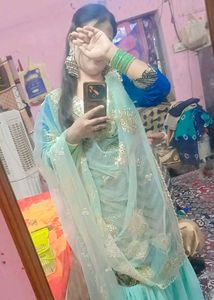 Sequin Embellished Sharara Suit