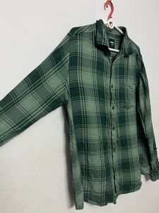 Mens Green Check Shirt “NUON”, West Side