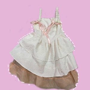 Tiered Dress with Ribbon Detail