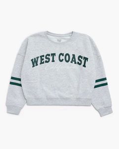 Graphic Cropped Sweatshirt